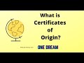 What is Certificates of Origin CO ?