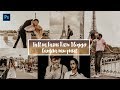 Photoshop tutorial  fall in paris  retro blogger camera raw presets