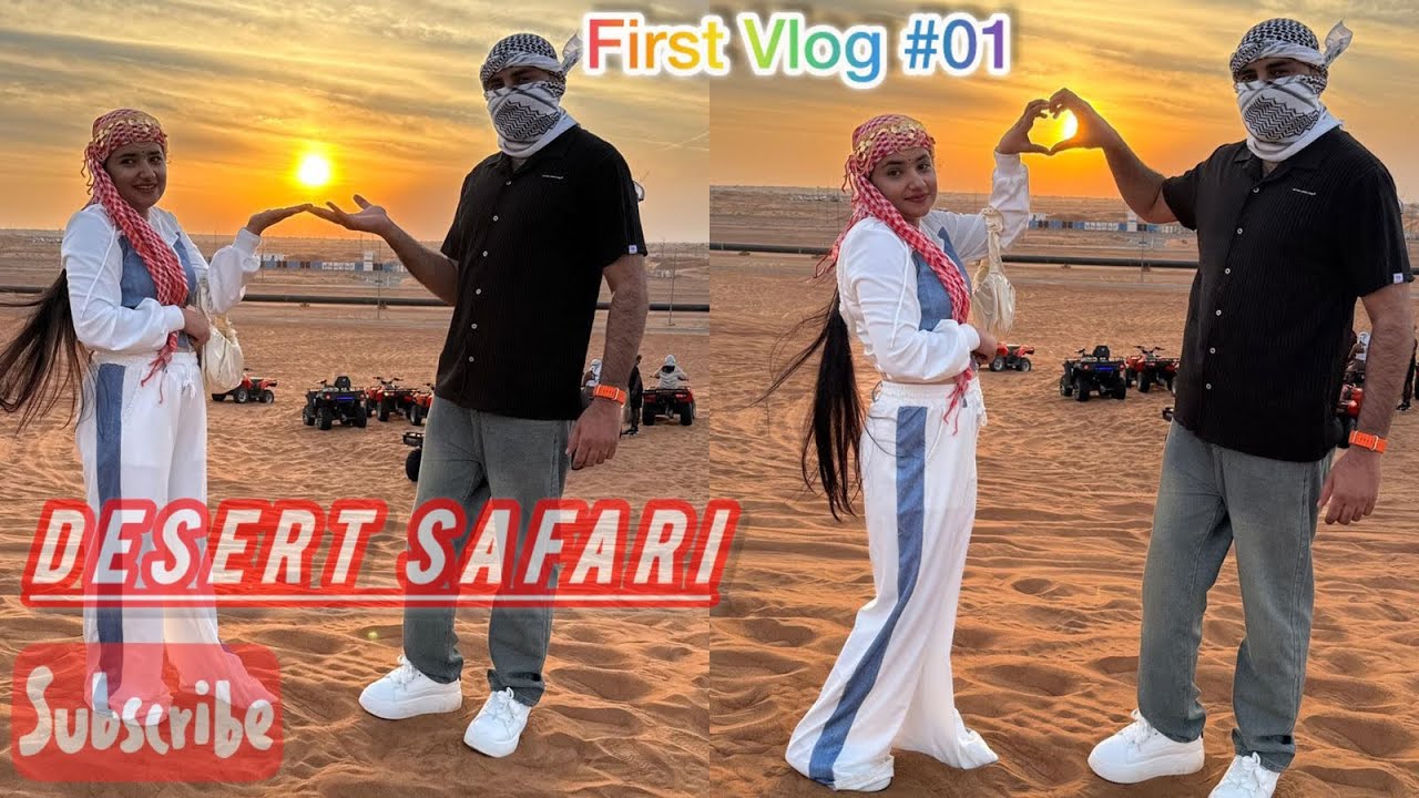 #01 crazy Desert safari Experience! | first time vlogging  with Nepali girl 🇳🇵🇵🇰❤️
