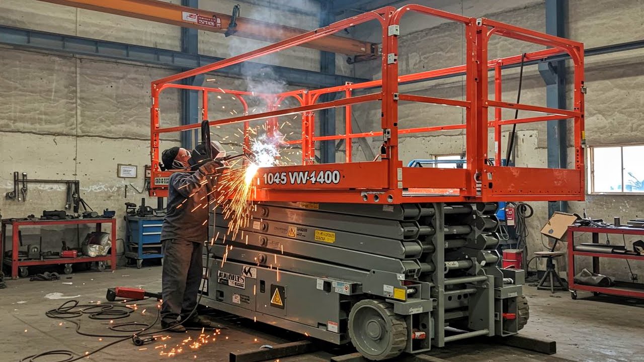 How 10M hydraulic mobiles Scissor Lift Platform are Made |