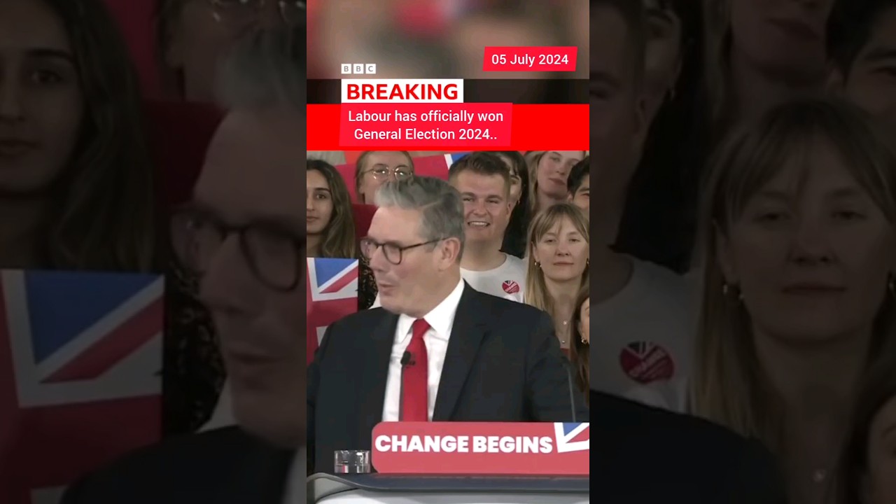 # BBC news# Labour has finally won election 2024# Change begins# Viral speech after winning# shorts
