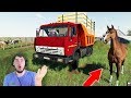 КУПИЛ СЕБЕ КОНЯ НА ФЕРМУ - СПАСАЕМ КАМАЗ в FARMING SIMULATOR 19