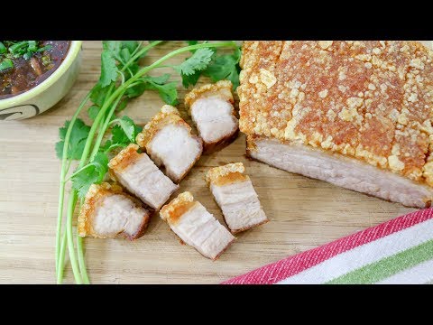 Crispy Pork Belly หมูกรอบแบบไม่ต้องตากแดด - Episode 189