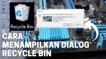 Cara Menampilkan Kotak Dialog Recycle Bin Saat Menghapus File Di Komputer/Laptop | ASTINA BOYS