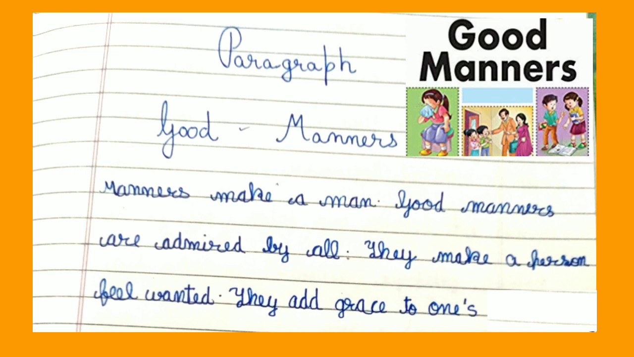 paragraph good manners essay in english