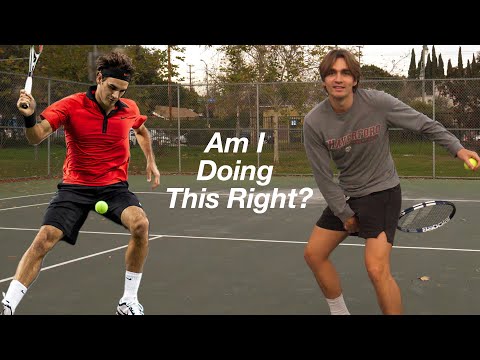 Видео: I Learned to Hit A Tweener Like Roger Federer