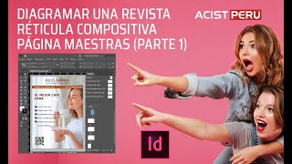 Cómo diagramar o diseñar una revista en indesign, páginas maestras y réticula Parte 1