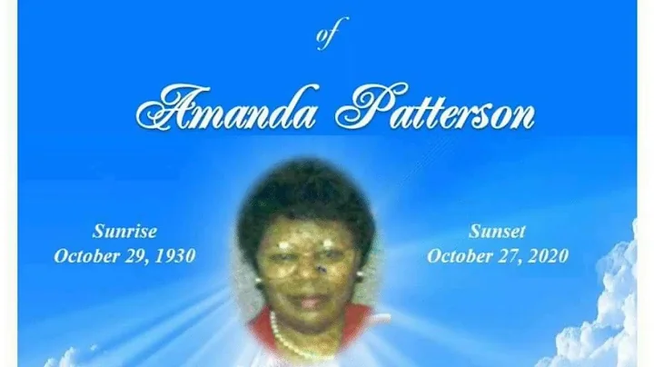 Celebration of Life of Sister Amanda Patterson