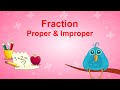 Proper fraction &amp; Improper fraction | maths | educational video for kids | Elearning studio