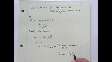 Design of RC Beams in Flexure Part 1