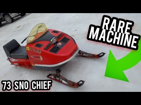 1973 Sno Chief Rare Vintage Snowmobile - YouTube