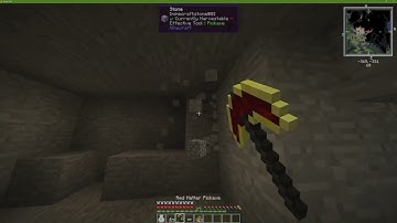 How to use the Red Matter Pickaxe MODDED MINECRAFT 1.12.2