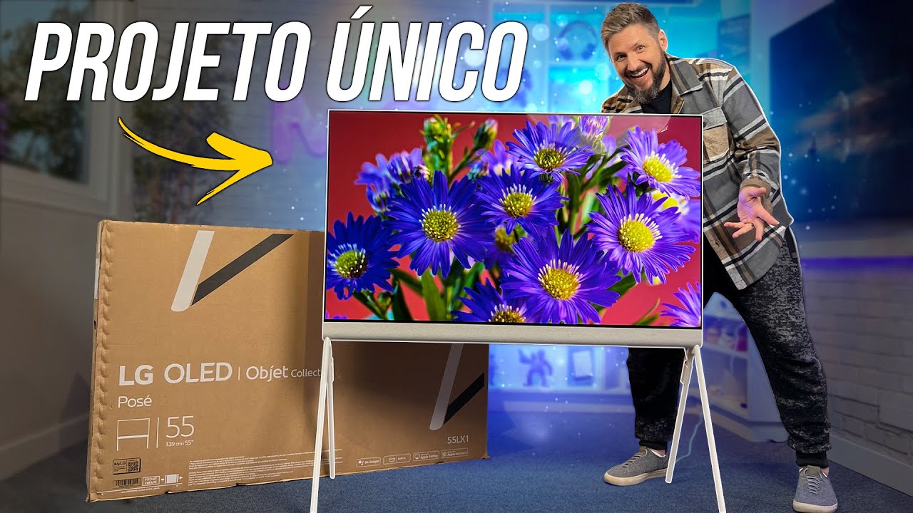 A TV mais bonita que eu já montei! Unboxing da LG OLED POSÉ