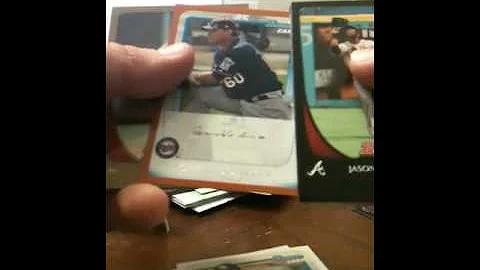 2011 bowman hot pack with recap from all bowman breaks for packsearching.com