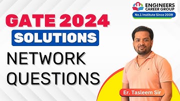 GATE 2024 Electrical Solution || GATE 2024 Network Questions Solutions
