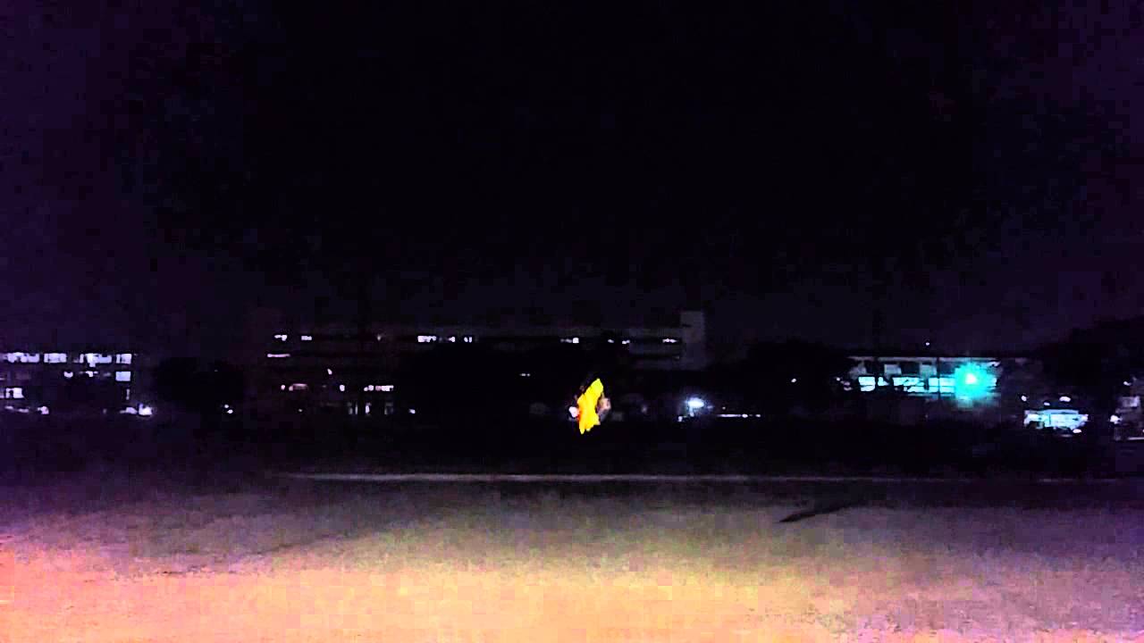 Quick flight at night with Gaui X5F