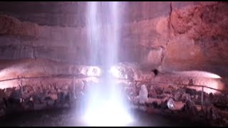 Ruby Falls Waterfall - Inside Lookout Mountain Cave - Chattanooga, Tennessee - Roadside Attraction