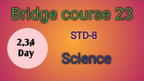std 8th Science| Bridge course 23-24|Day 2,3&4 Activity|Urdu medium|Answers|