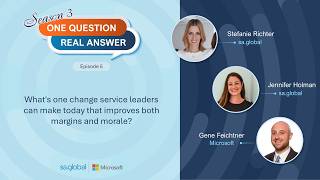 One Question Real Answer S3 E5 The One Change That Improves Margins and Morale