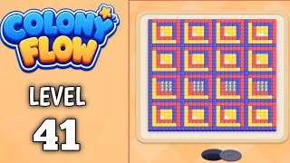 Colony Flow Level 41 walkthrough & solution Gameplay Easy