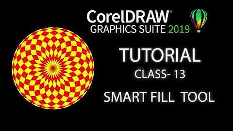 smart fill Tutorial | Corel Draw x9 latest version in Hindi (CLASS-13)