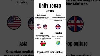 Daily News In 5 Seconds (July 20th)