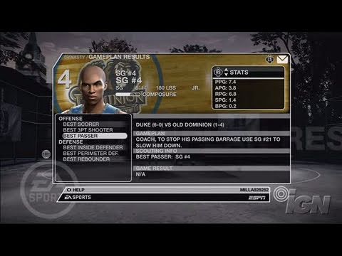 NCAA March Madness 07 Xbox 360 Gameplay - Recruiting