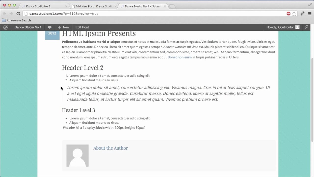 WordPress -  Submit Post for Review