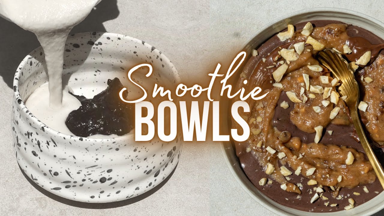 THICK SMOOTHIE BOWLS (no banana) - HEALTHY, EASY, VEGAN & HIGH PROTEIN // annrahel