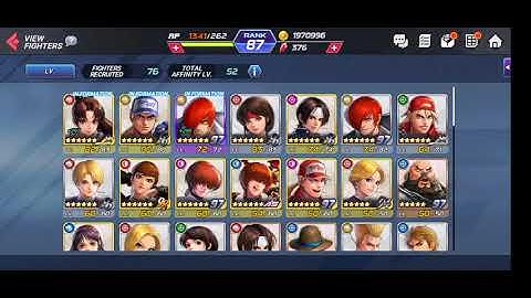 KOF All Stars Global Version Crafting Sentai Ranger Ralf On 3rd day Grinding!