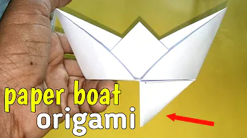 How to make a knife boat with paper ORIGAMI