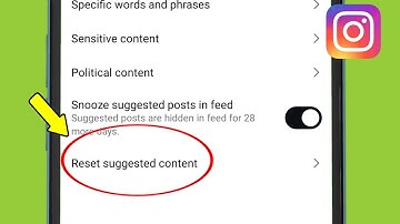 instagram Reset suggested content setting