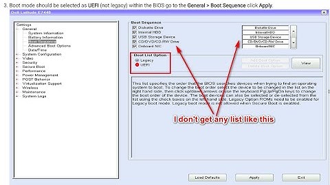 UEFI Boot Mode   Secure Boot Mode Windows Booting Problems Dell Optiplex 9020