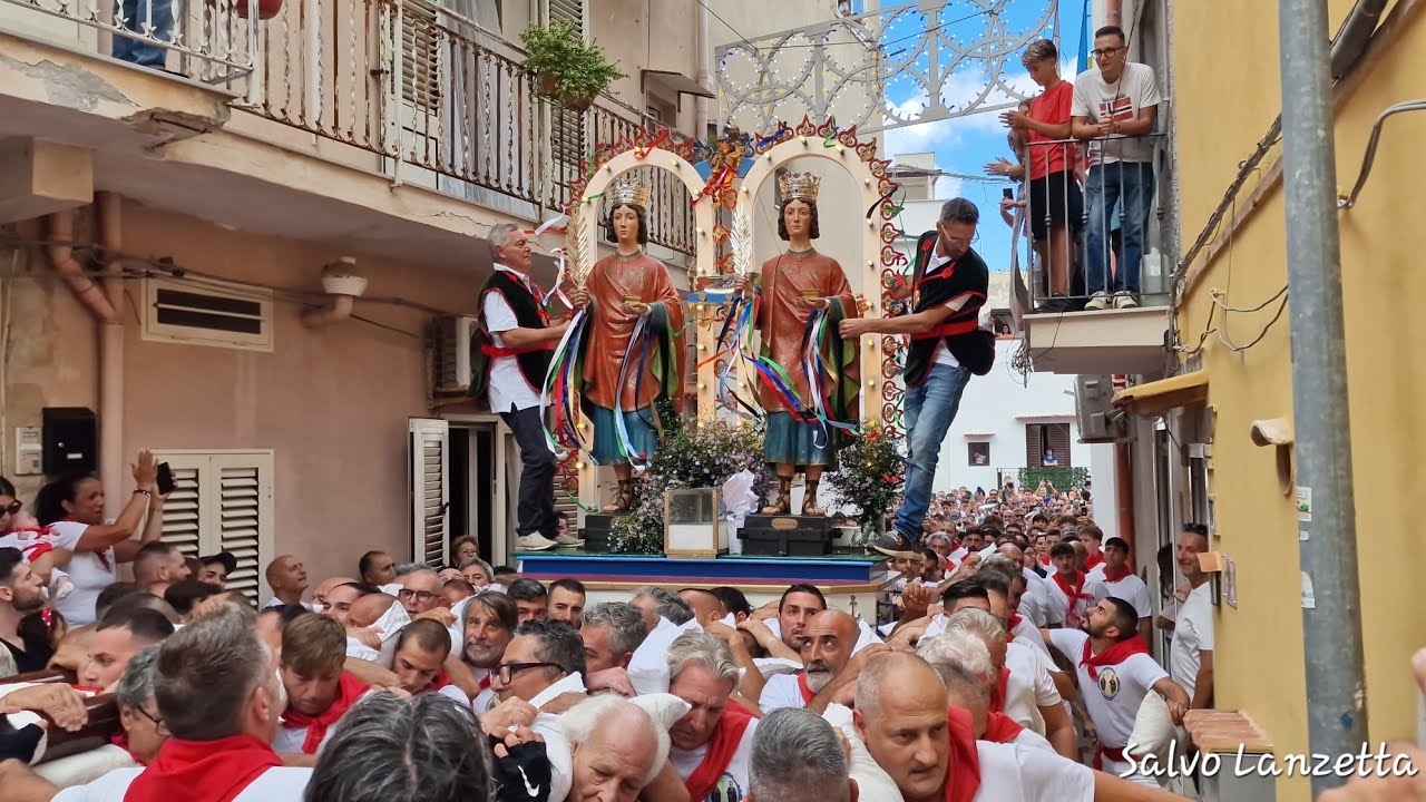 SFERRACAVALLO (PALERMO) - PROCESSIONE DI SAN COSMA E DAMIANO (4K) 28/09/2025