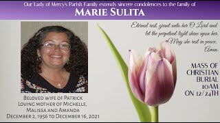 Funeral Mass of Christian Burial Mass of Marie Sulita