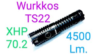 Wurkkos TS22 Led Taschenlampen 4500 Lumen XHP70.2 EDC Review Flashlight Beamshots keine WK03 FC12 screenshot 5