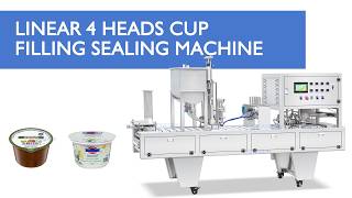 How to Use ZS-AFS01P Automatic Linear Cup Filling Sealing Machine For Yogurt Pudding Sauce Cups
