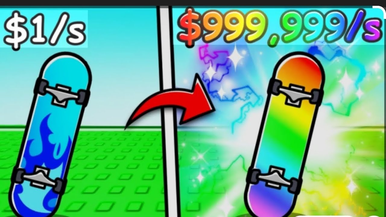 Играем в симулятор скейтборда в роблоксе/ симулятор скейтборда Roblox 