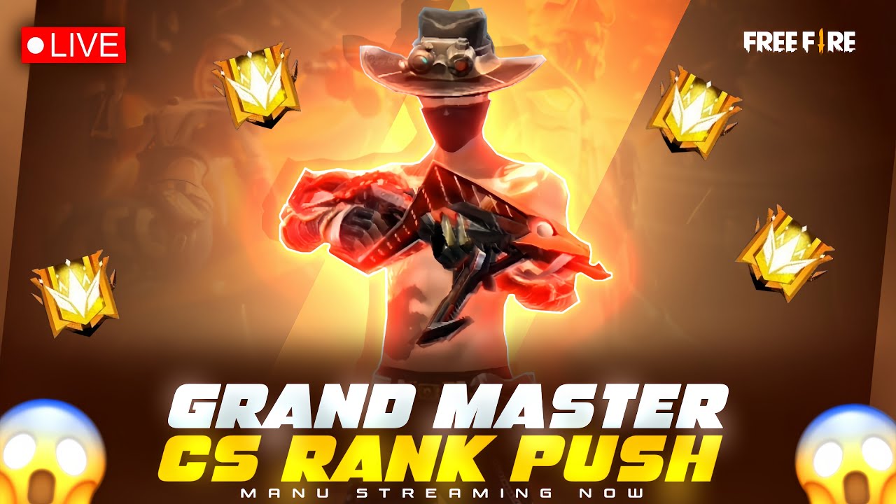 CS Rank Push Free Fire Telugu Live - Manu Gaming Is Live -Garena Free ...