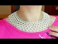 Pearl NECKLACE/Beaded necklace/Pearl Collar/Жемчужное колье/Колье из бусин и бисера