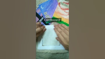 how to make mini canvas at home | diy canvas #viral #craft #diy #canvas #shorts