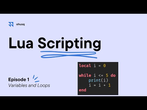 Roblox Lua Tutorial | Part 1: Variables and loops