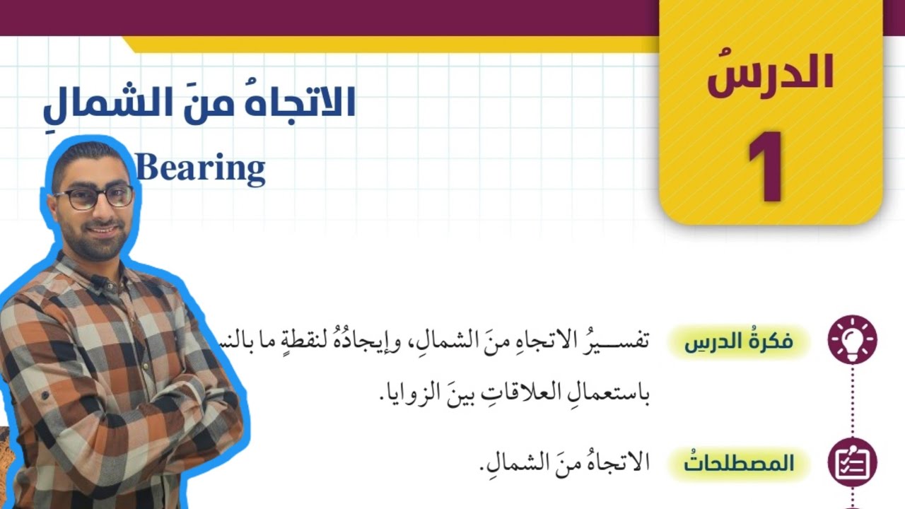 ( 92 ) الدرس الأول : الاتجاه من الشمال ( كتاب الطالب )