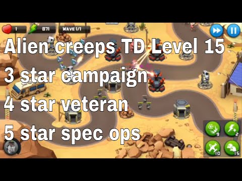 Alien Creeps TD Level 15 Without Any Extra Hero