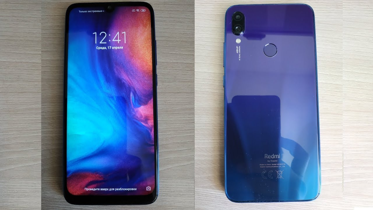 Распаковка настройка обзор Redmi Note 7