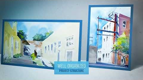 Modern Frames Slideshow | After Effects template