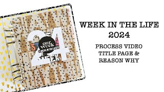 Week in the life 2024 - Setting up my album & title page process video