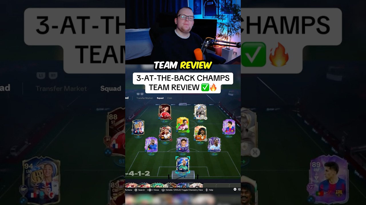 3-at-the-back Champs Team Review! ✅🔥 