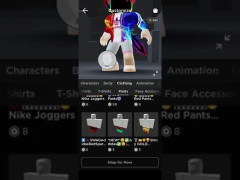 roblox blue nike pants