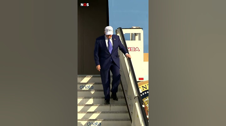 Aankomst president Trump in Nederland